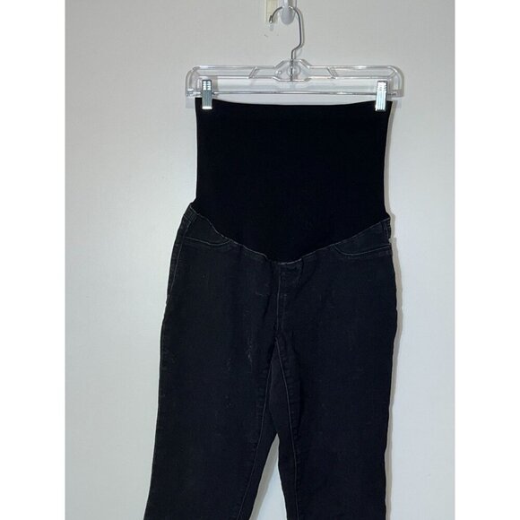 1822 Denim Black High-Waisted Skinny Maternity Women's Jeans Size 10/30 - Picture 4 of 9